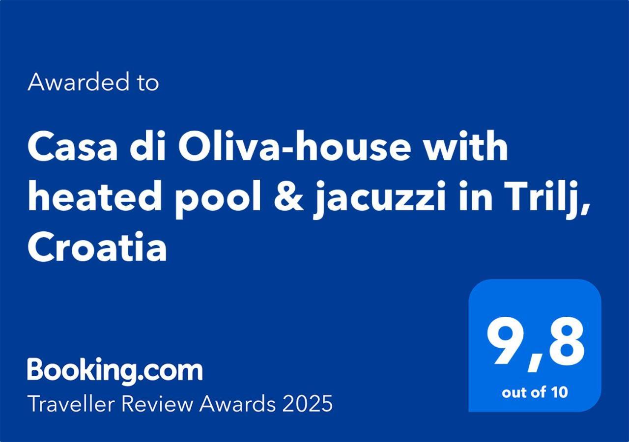 Casa Di Oliva-House With Heated Pool & Jacuzzi In Trilj, Croatia Βίλα Εξωτερικό φωτογραφία